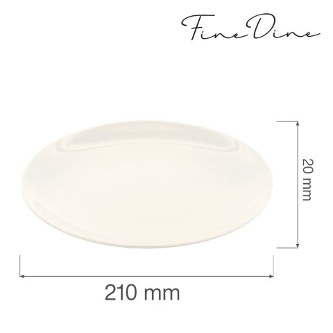 Talerz bez rantu Crema 210 mm - Fine Dine Talerz bez rantu Crema 210 mm - Fine Dine