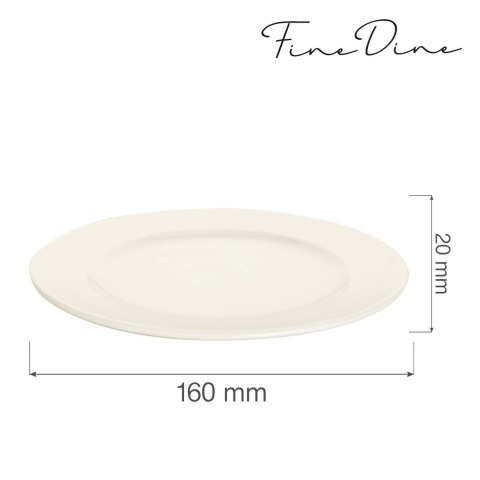 Talerz płytki Crema 160 mm - Fine Dine Talerz płytki Crema 160 mm - Fine Dine