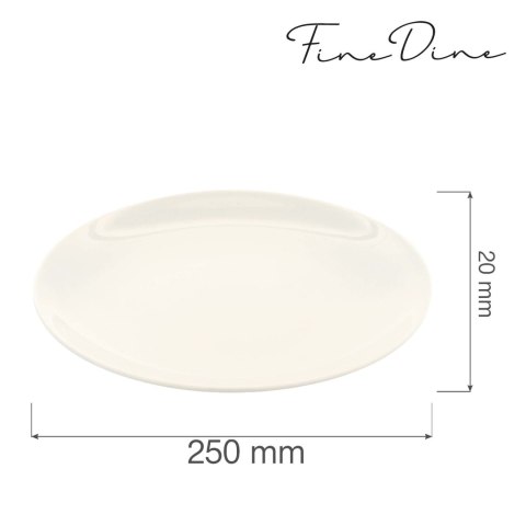 Talerz bez rantu Crema 250 mm - Fine Dine Talerz bez rantu Crema 250 mm - Fine Dine