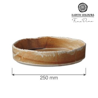 Talerz z wysokim rantem Constancy 25 cm – Fine Dine Earth Colours