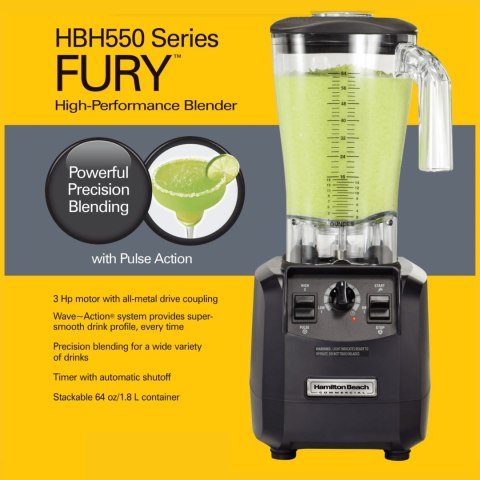 Blender barmański HBH550-CE Fury® - Hamilton Beach Commercial Blender barmański HBH550-CE Fury® - Hamilton Beach Commercial