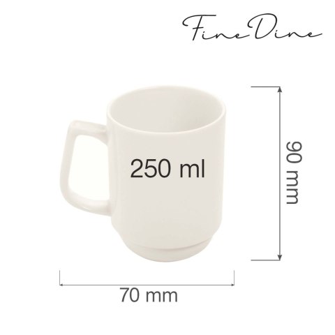 Kubek sztaplowany Crema 250 ml - Fine Dine Kubek sztaplowany Crema 250 ml - Fine Dine