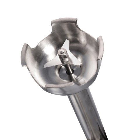 Zbliżenie na ostrze ze stali nierdzewnej i osłonę ramienia miksującego BigRig HMI012-CE.