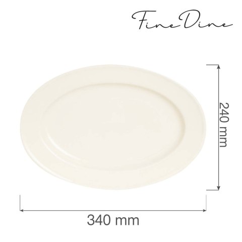 Półmisek owalny Crema 340x240 mm - Fine Dine Półmisek owalny Crema 340x240 mm - Fine Dine