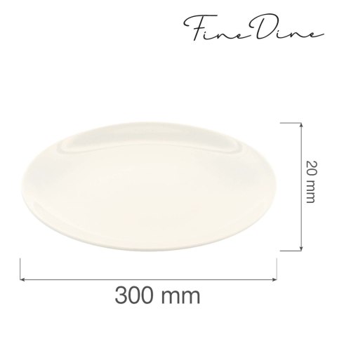 Talerz bez rantu Crema 300 mm - Fine Dine Talerz bez rantu Crema 300 mm - Fine Dine