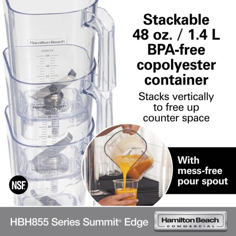 Blender specjalistyczny HBH855-CE Summit® Edge - Hamilton Beach Commercial Blender specjalistyczny HBH855-CE Summit® Edge - Hamilton Beach Commercial