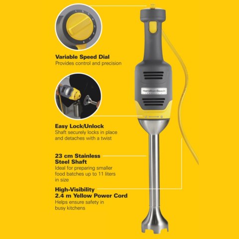 Mikser ręczny BigRig HMI009-CE 230mm Hamilton Beach Commercial