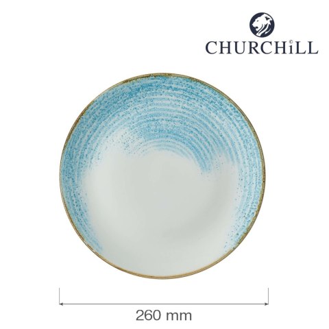 Talerz płytki Homespun Accents Aquamarine, 260mm Churchill Talerz płytki Homespun Accents Aquamarine, 260mm Churchill