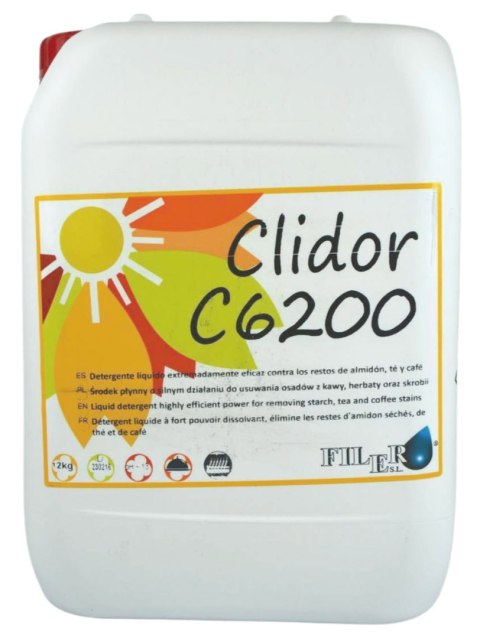 Płyn CLIDOR C6200 F6200 12kg do porcelany i tworzywa – do zmywarek gastronomicznych