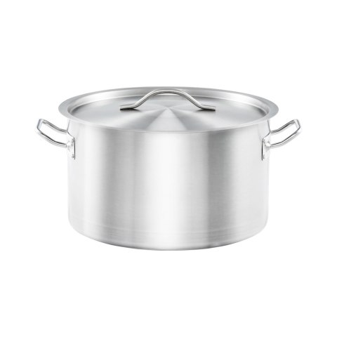 Garnek średni z pokrywką, stalowy, Basic, Ø 280 mm, V 9.8 l Garnek średni z pokrywką, stalowy, Basic, Ø 280 mm, V 9.8 l