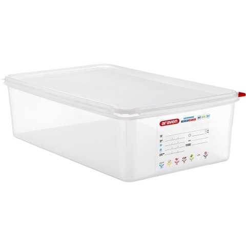 Pojemnik z polipropylenu z pokrywką szczelną, GN 1/1, H 150 mm Pojemnik z polipropylenu z pokrywką szczelną, GN 1/1, H 150 mm