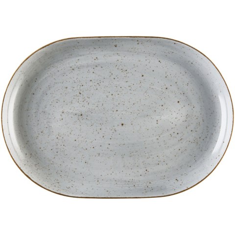 Pólmisek owalny, kolor siwy, Boss, L 280 mm Pólmisek owalny, kolor siwy, Boss, L 280 mm