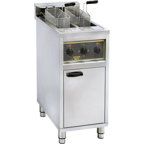 Frytownica wolnostojąca, z szafką, 2-komorowa, V 2x10 l, P 12 kW Frytownica wolnostojąca, z szafką, 2-komorowa, V 2x10 l, P 12 kW