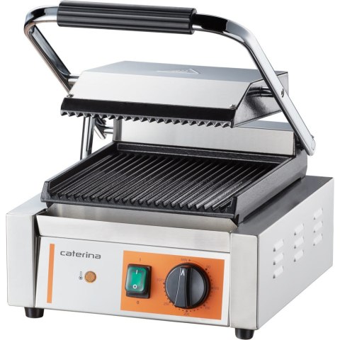Kontakt grill pojedynczy, ryflowany, Caterina, P 1.8 kW Kontakt grill pojedynczy, ryflowany, Caterina, P 1.8 kW