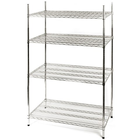 Regał magazynowy chromowany 4 półki 1220x455x1800mm Regał magazynowy chromowany 4 półki 1220x455x1800mm