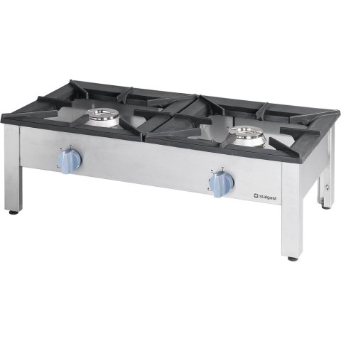 Taboret gazowy podwójny, 1140x605, 2x9.0 kW, G30/37 mbar Taboret gazowy podwójny, 1140x605, 2x9.0 kW, G30/37 mbar