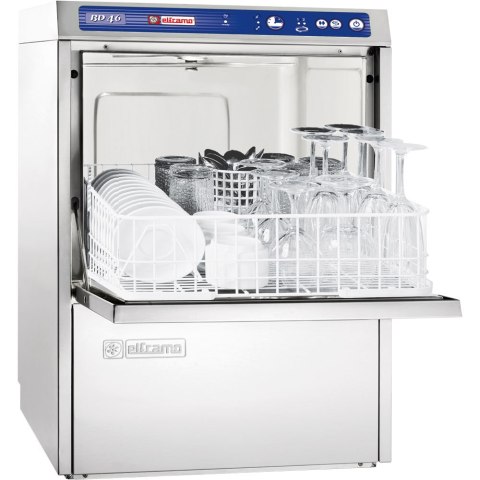 Zmywarka do szkła z dozownikami detergentów, zmiękczaczem i pompą zrzutową, P 3,3 kW Zmywarka do szkła z dozownikami detergentów, zmiękczaczem i pompą zrzutową, P 3,3 kW
