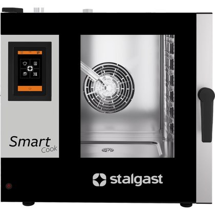 Piec konwekcyjno-parowy gazowy Stalgast SmartCook 7x GN 2/1 - dotykowy, mycie automatyczne, sonda, 20 kW, G20