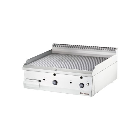 Płyta grillowa nastawna, stalowa, ryflowana, gazowa, 800x700, 13.0 kW, G30/37 mbar Płyta grillowa nastawna, stalowa, ryflowana, gazowa, 800x700, 13.0 kW, G30/37 mbar