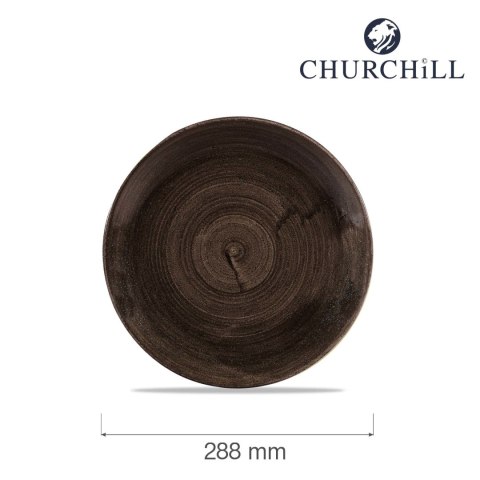 Talerz płytki Stonecast Patina Iron Black 288 mm Churchill Talerz płytki Stonecast Patina Iron Black 288 mm Churchill