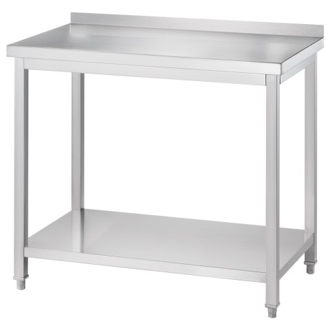Stół przyścienny z półką 600x600x850mm, skręcany, kod: 671266 | GREDIL Stół przyścienny z półką 600x600x850mm, skręcany, kod: 671266 | GREDIL