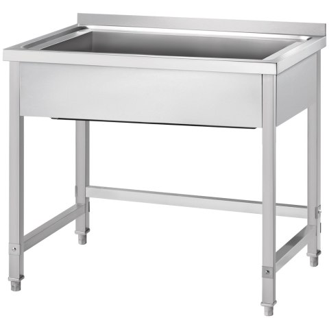 Stół z basenem 1-komorowym skręcany 800x600x850 mm h=300 mm Stół z basenem 1-komorowym skręcany 800x600x850 mm h=300 mm