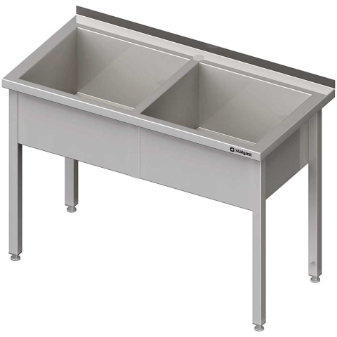 Stół z basenem 2-komorowym spawany 1500x700x850 mm h=300 mm Stół z basenem 2-komorowym spawany 1500x700x850 mm h=300 mm