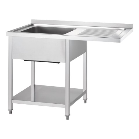 Stół ze zlewem 1-kom.(L) i miejscem na lodówkę lub zmywarkę 1000x700x900 mm skręcany Stół ze zlewem 1-kom.(L) i miejscem na lodówkę lub zmywarkę 1000x700x900 mm skręcany