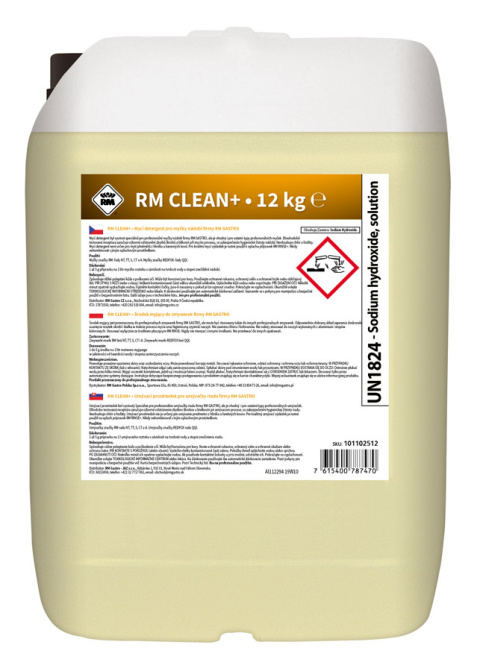 Płyn myjący do zmywarek RM Clean - 10kg, kod: 00001509 - RM Gastro Płyn myjący do zmywarek RM Clean - 10kg, kod: 00001509 - RM Gastro