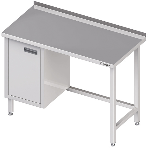 Stół przyścienny z szafką (L),bez półki 1200x600x850 mm Stół przyścienny z szafką (L),bez półki 1200x600x850 mm