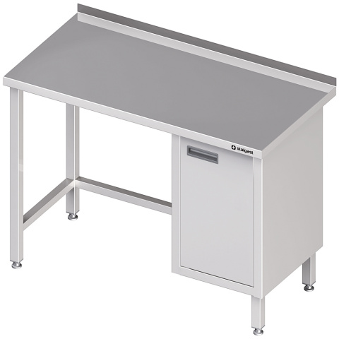 Stół przyścienny z szafką (P),bez półki 1000x700x850 mm Stół przyścienny z szafką (P),bez półki 1000x700x850 mm