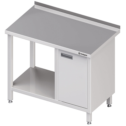 Stół przyścienny z szafką (P),i półką 800x700x850 mm Stół przyścienny z szafką (P),i półką 800x700x850 mm