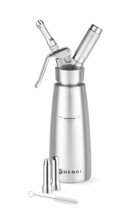 Syfon do bitej śmietany, Profi Line, 0,5L, ⌀85x(H)235mm - HENDI Syfon do bitej śmietany, Profi Line, 0,5L, ⌀85x(H)235mm - HENDI