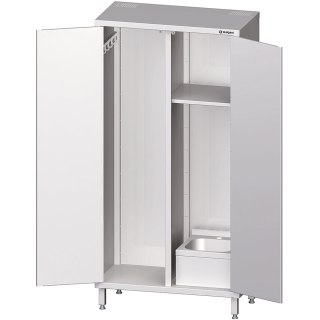 Szafa stalowa porządkowa ze zlewem 1000x500x2000 mm