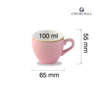 Filiżanka do espresso Stonecast Petal Pink, 90ml Churchill