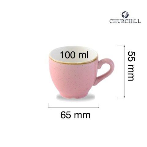 Filiżanka do espresso Stonecast Petal Pink, 90ml Churchill