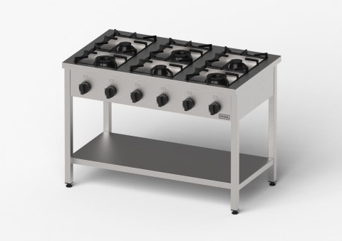 Kuchnia gazowa, Gredil, skręcana, 1200x700x850 mm, P 37.5 kW, G30/37 mbar