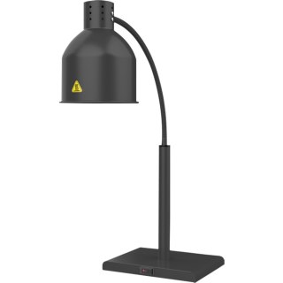 Lampa grzewcza do potraw pojedyncza, czarna, P 0.25 kW