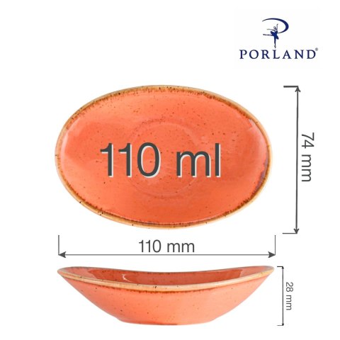 Mini naczynie owalne Amber 110 mm Porland