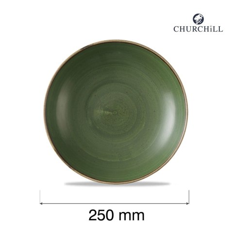 Miska coupe Stonecast Sorrel Green, 250mm Churchill