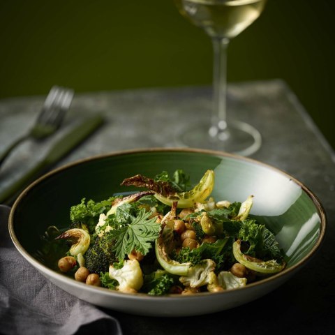 Miska coupe Stonecast Sorrel Green, 250mm Churchill