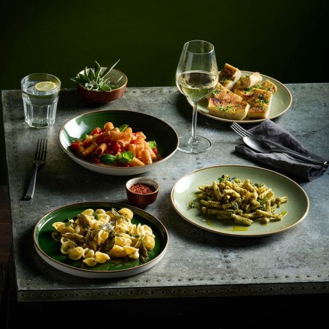 Miska coupe Stonecast Sorrel Green, 250mm Churchill