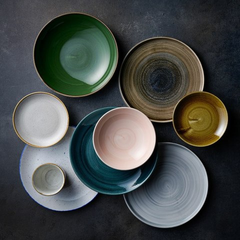 Miska coupe Stonecast Sorrel Green, 250mm Churchill