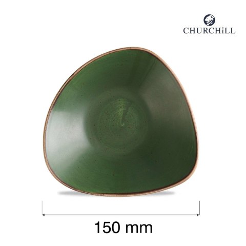 Miska trójkątny Stonecast Sorrel Green, 150mm Churchill