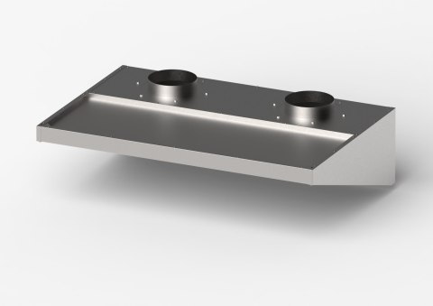 Okap do niskich pomieszczeń, skręcany, Gredil, 1510x1000x400 mm