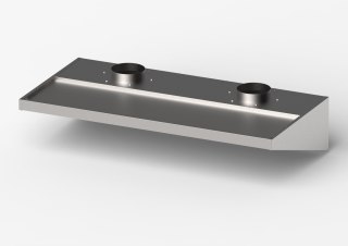 Okap do niskich pomieszczeń, skręcany, Gredil, 2010x1000x400 mm