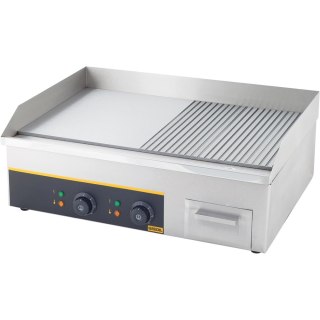 Płyta grillowa 1/2 gładka, 1/2 ryflowana, Gredil, P 3.5 kW, U 230 V