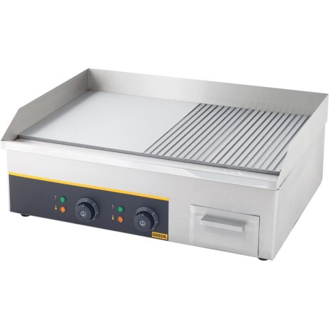 Płyta grillowa 1/2 gładka, 1/2 ryflowana, Gredil, P 3.5 kW, U 230 V