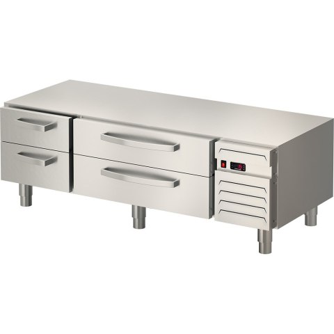 Podstawa chłodnicza, linia "700", 1600x650x600 mm, 2 szuflady GN 1/1, 2 szuflady GN 2/1