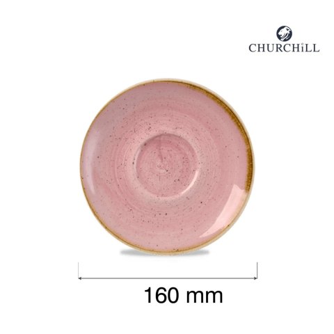 Spodek do filiżanki do kawy i herbaty Stonecast Petal Pink, 156mm Churchill